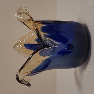 NWT White Cristal Murano Style Vase From Italy
